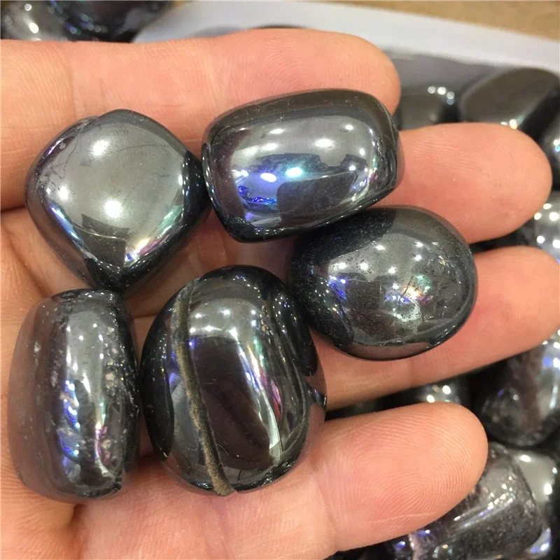 Wholesale Crystal Gemstone healing Hematite Tumbled Stone for decoration
