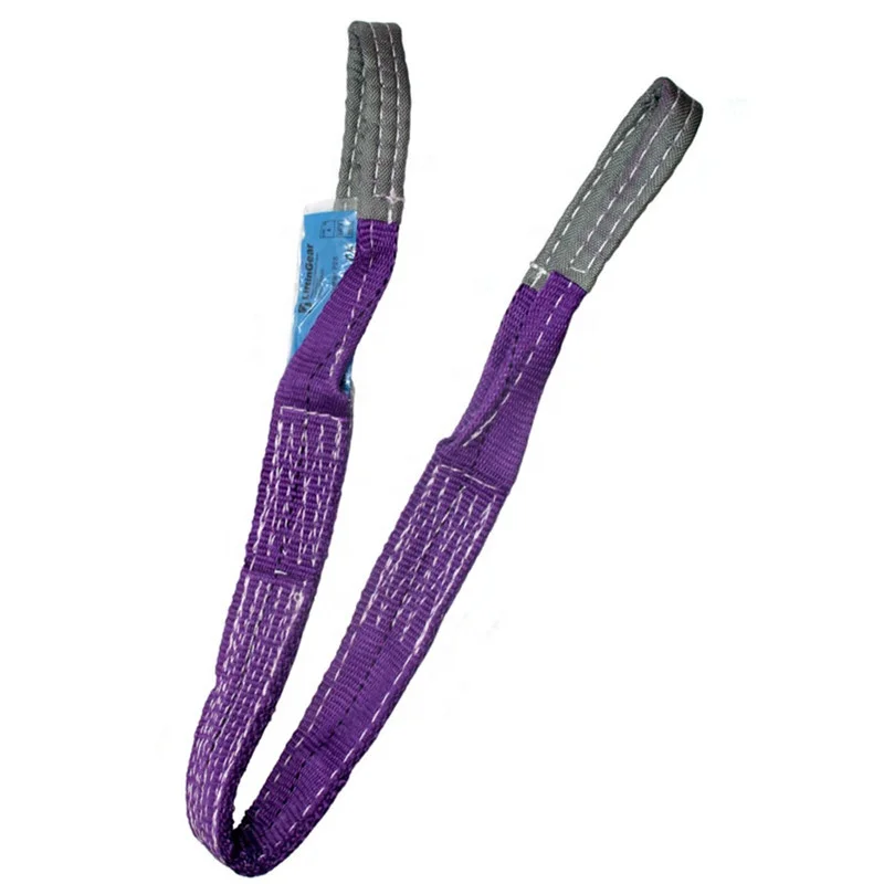 Polyester Double Ply Flat Webbing lifting belt sling