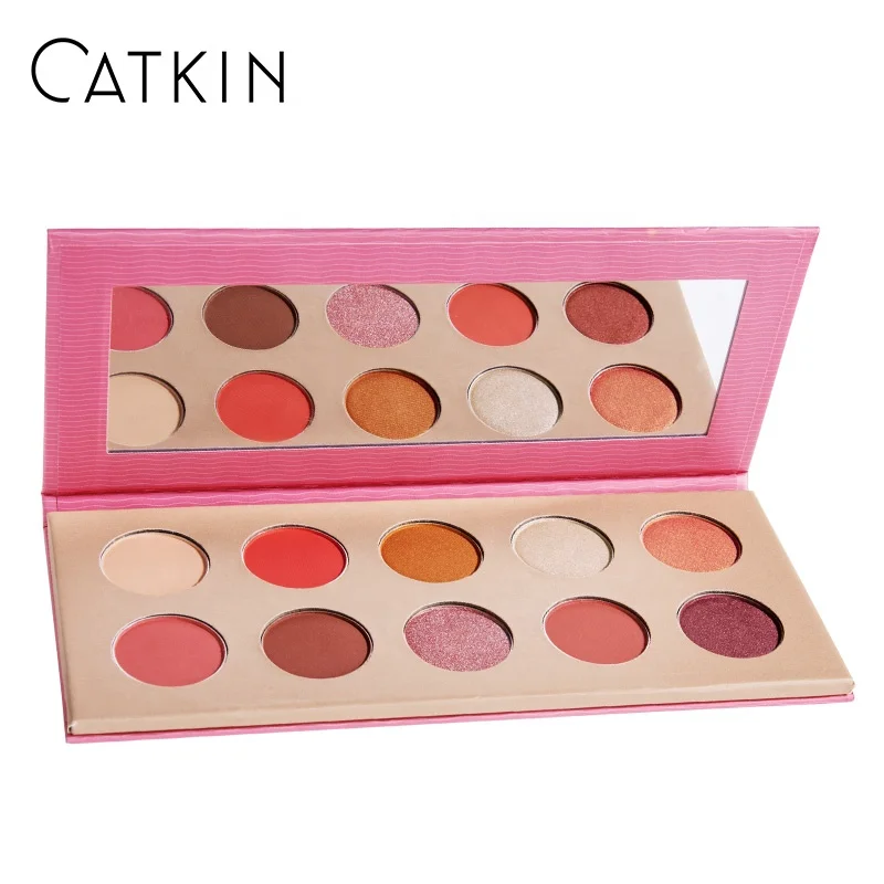 Wholesale CATKIN 1.5g*10 10 Color Colorful Pigment Cosmetic Makeup Eyeshadow Palette