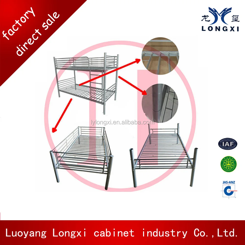 Cheap and high quality dormitory bunk bed bedroom furniture or school furniture