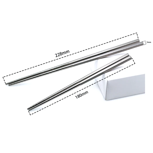 Titanium Food Grade handle chopsticks With outdoor camping hiking tableware