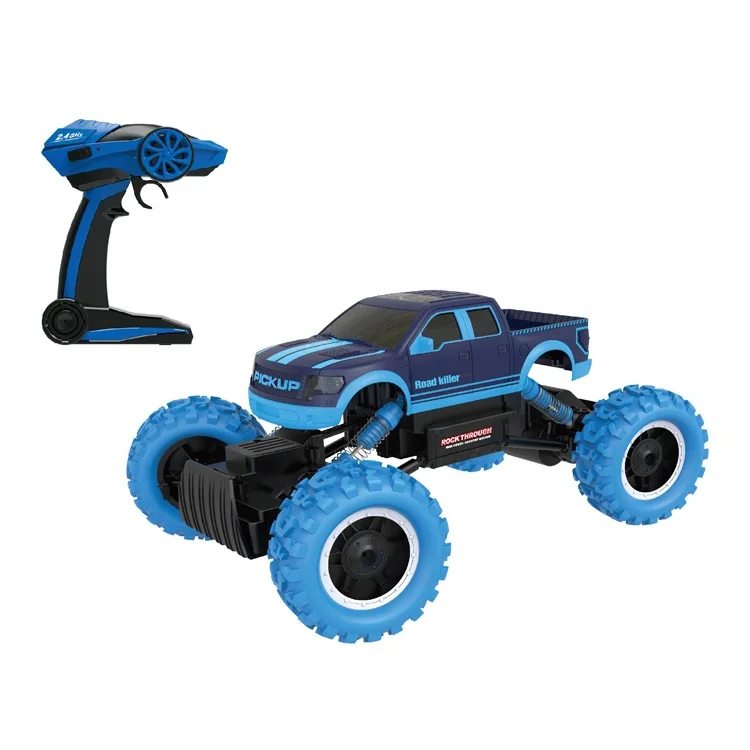Kids Electric Big Rc Toy Car 1/14 Rock Crawler Remote Control Off-road 2.4G 4WD Monster Truck Cars