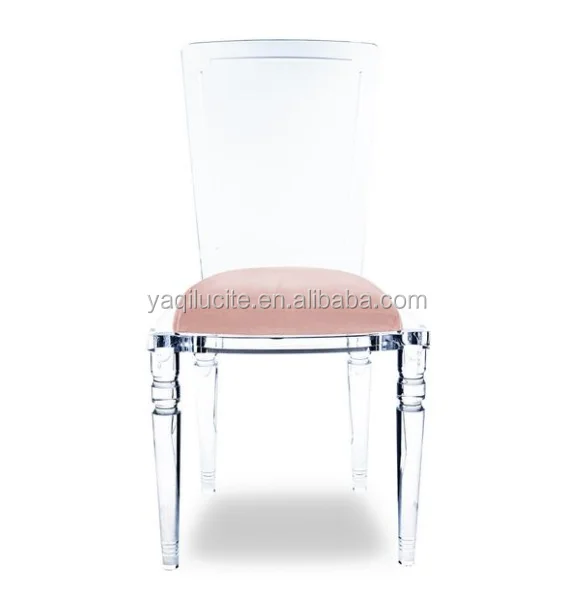 Clear Armless Juliette Lucite Chair