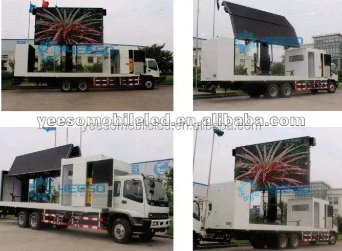 Мобильный автомобиль со светодиодным дисплеем, наружный Мобильный Рекламный автомобиль