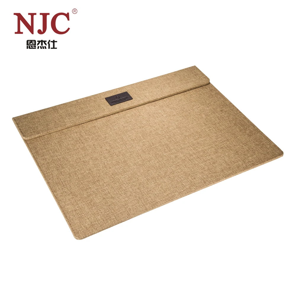 
Free sample light orange linen table blotter 