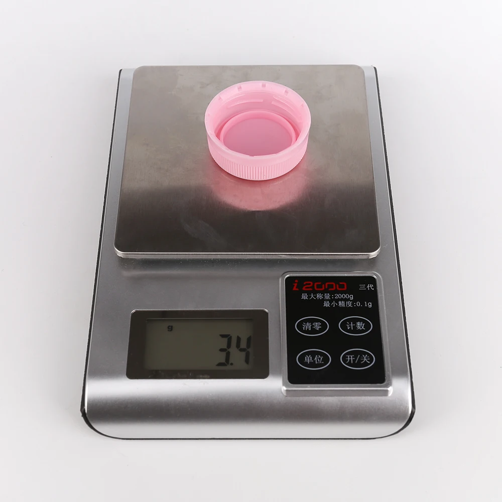 Cheap pe color non-spill 38mm snap on qingdao tamper evident pink plastic bottle preform caps for 5 gallon water bottles