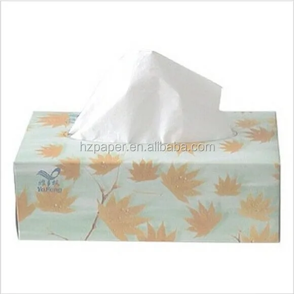 Wholesale soft custom logo or other things printing on box facial tissue paper
