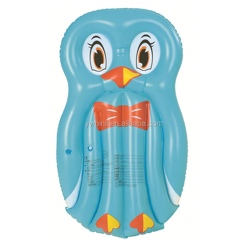 penguin shape inflatable Pool Rafts  with logo water lounge EN71 & CE