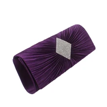Famous Brand fashion day clutches Women Fashion Diamonds Evening Bag Satin Button Casual Clutches Purse High