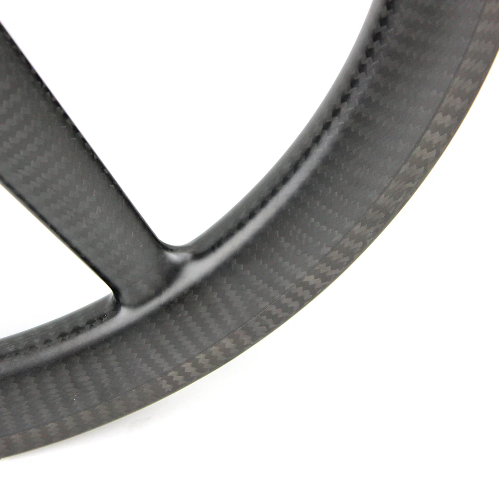 406mm carbon rims clincher three spoke carbon fiber wheels for BMX folding bike