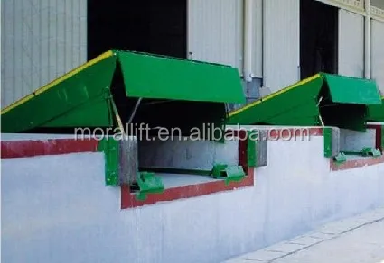 Stationary hydraulic yard ramp/ warehouse cargo loading unloading dock leveler