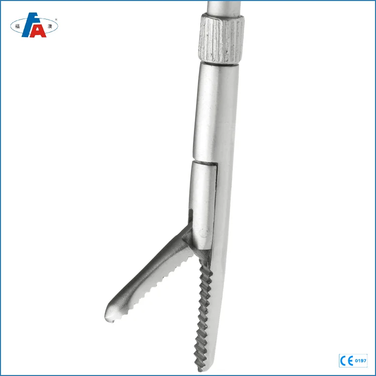 CE approved stainless steel ent endoscopic laryngeal forceps instruments for laryngoscope