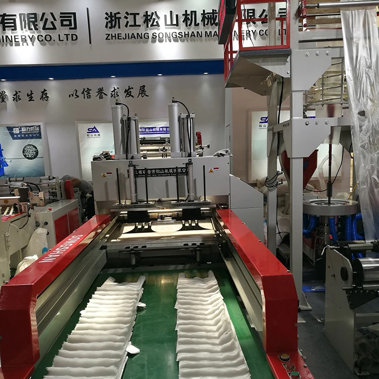 Automatic Bag Making Cold Cutting Machine For T-shirt bag