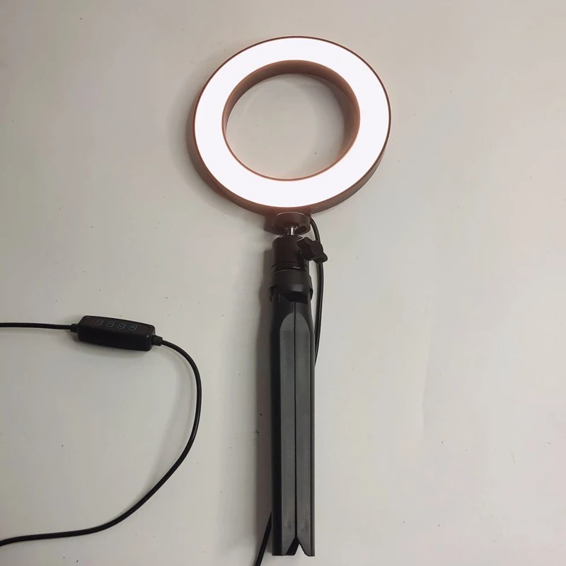 
Big/Small Dimmable LED Studio Camera Ring Light Phone Video Light Lamp With Tripods Ring Table Fill Light 