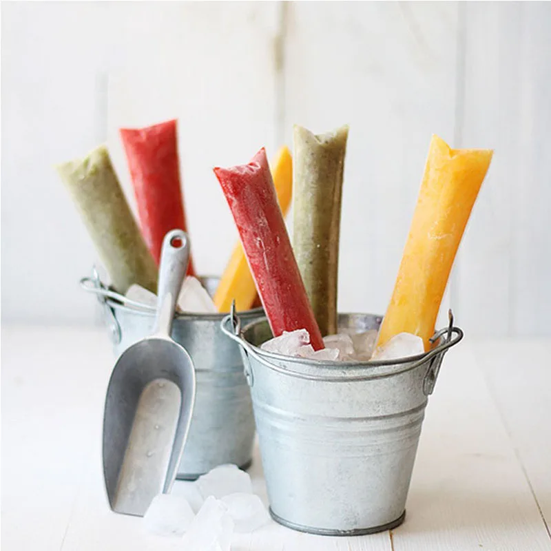 100PCS Custom Transparent Frozen Ice Cream Maker  Commercial Ice Cream Pop Popsicle Packaging Bag