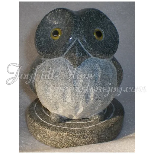 
Granite Stone Owl Animal Crafts Carving 
