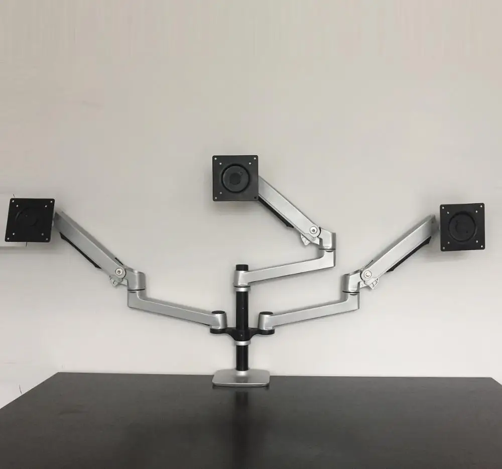 New Desktop Full Motion 17-32 inch Triple Monitor Holder Mount long arm triple Monitor Holder Mount Arm