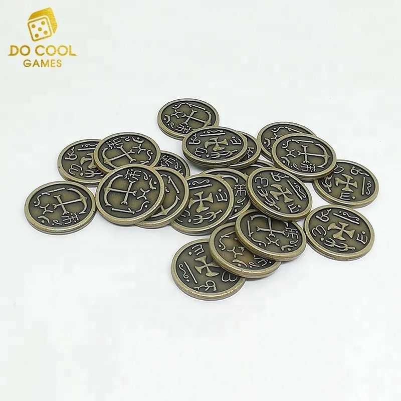 Factory wholesale custom logo board game metal play money