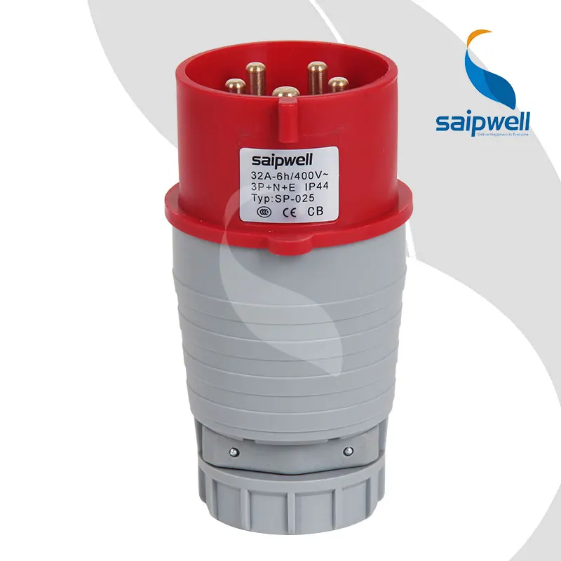 Промышленная розетка Saipwell / Saip IEC standard IP44 16A 32A 63A