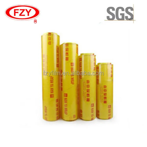 
made in China 2018 plastic pvc cling film jumbo roll for wrapping food 