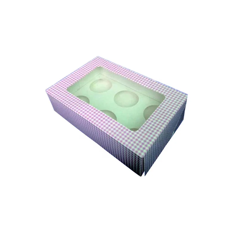 Hot selling clear plastic cake box with eco-friendly PET film window
