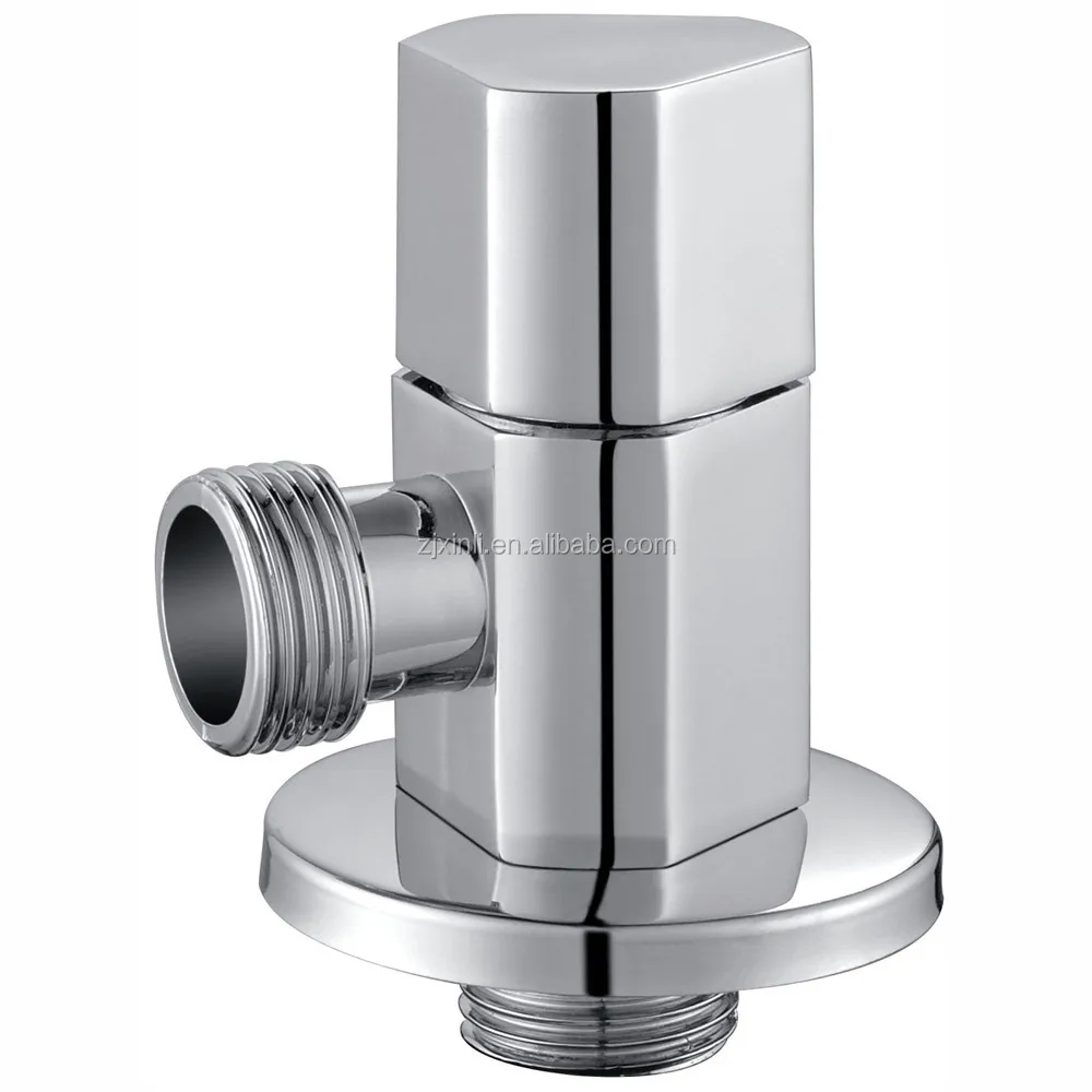 Клапан квадратной формы из полированной и хромированной латуни X13212