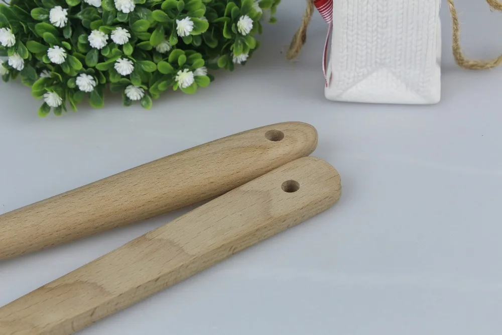 Custom Japanese Wooden Spoon With Holes Wooden Kitchen Utensils