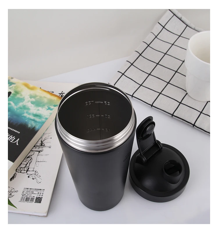 Hot Sale ODM OEM Bpa-Free 304 Stainless Steel Custom Logo Sport Protein Shaker For Fitness Gym