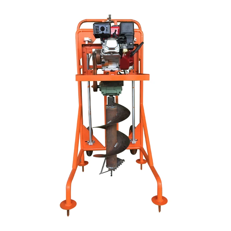 Gasoline post hole digger earth auger