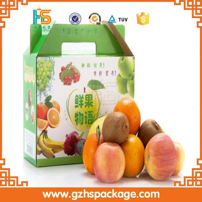Китай Оптовая высокое качество картон Гофрированный Бумага Фрукты Box/яблоко box