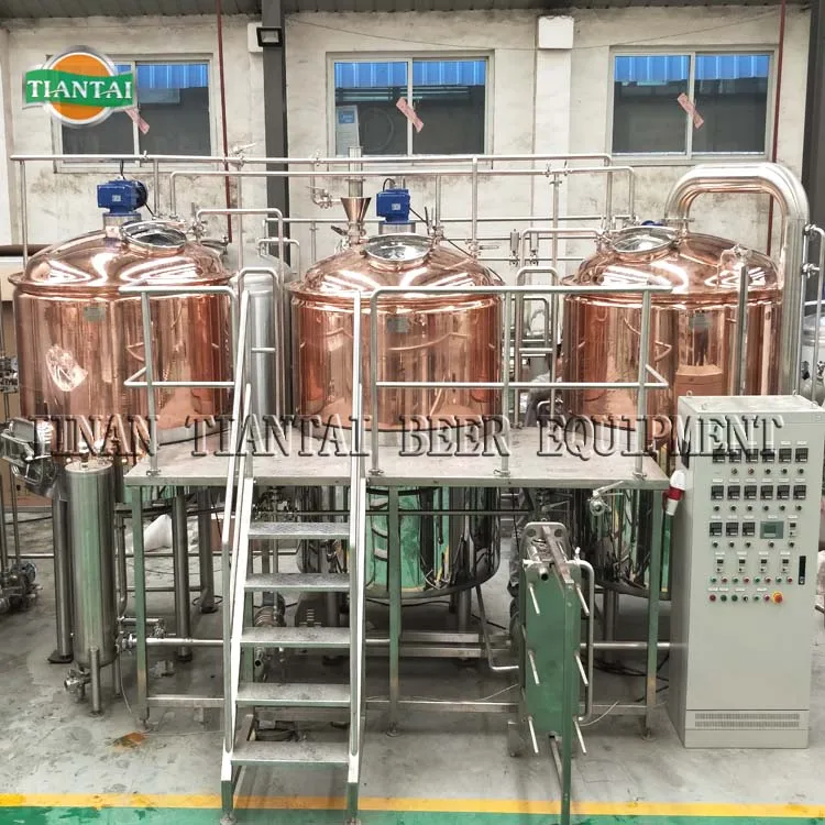 Tiantai 20 HL customized steam four vessel micro brewery brewing equipment nz