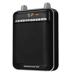 NEWGOOD Intelligent Wireless Microphone Smart Sleep Wake Up Voice Speaker System Lavalier Mic Portable Pa Amplifier Parkinsons