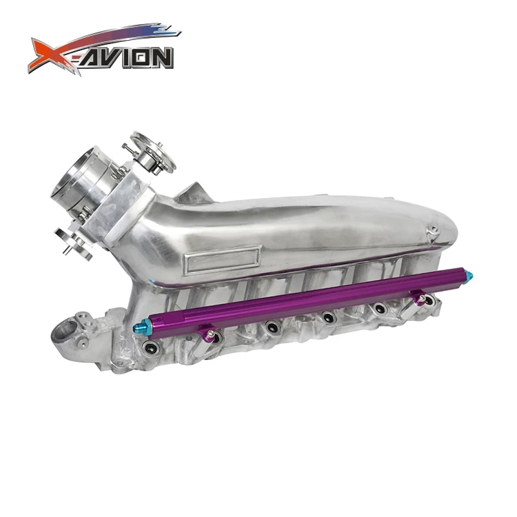 Newest Design, High Quality RB25 ECR33 Fuel Rail Kit Cast Iron Intake Manifold with throttle body