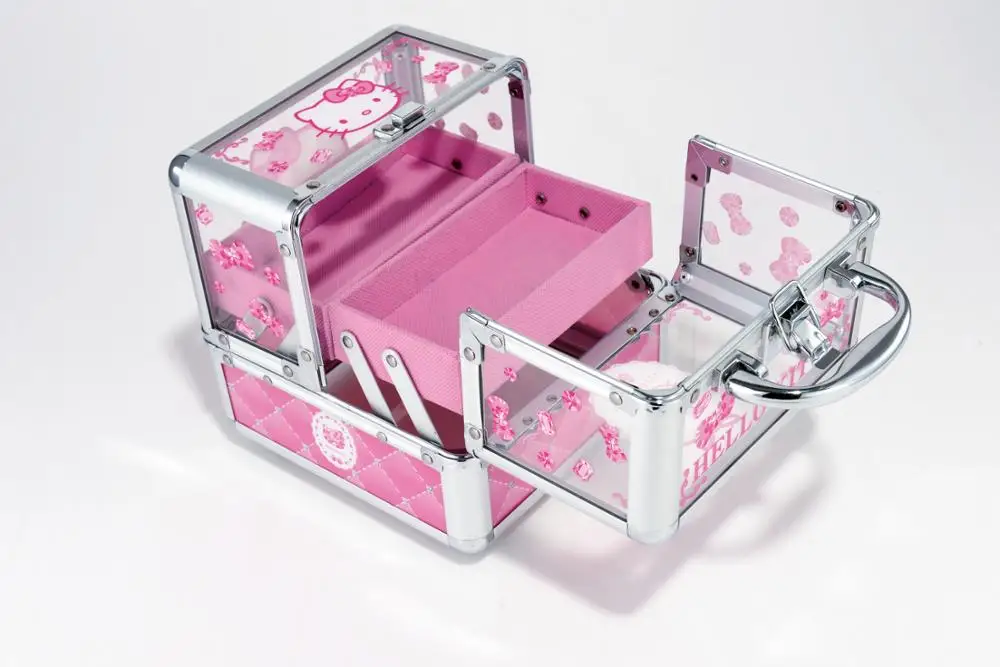 HelloKitty  Adorable Cosmetic Case Portable  Makeup Mini Boxes for travel