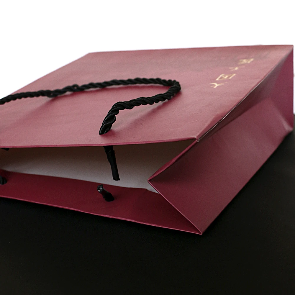 Paper Shopping Bags, Custom LOGO Printed Paper Cardboard Bags With Handles