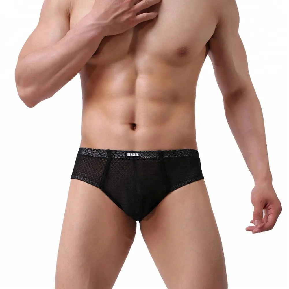 Custom MENSSEXI Brand Micro Nylon Sexy Men Boxer Short Underwear Cuecas Transparent 80%Polymaid 20%Spandex 884