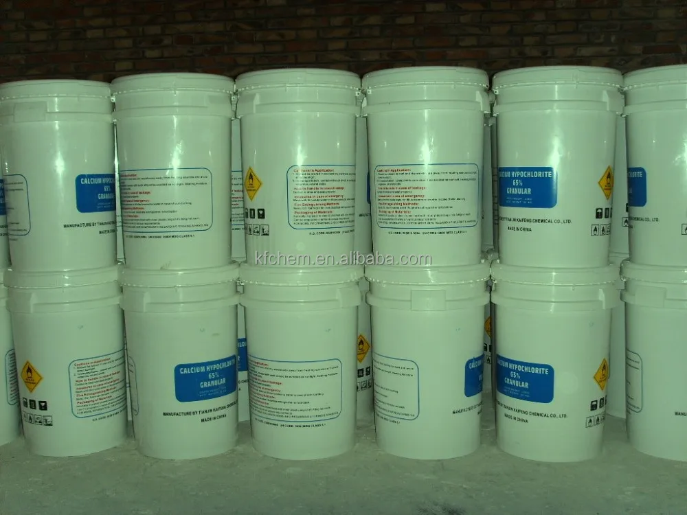 High hipoclorito de calcio 65%-70% for Drinking water purification (CAS NO.: 7778-54-3)