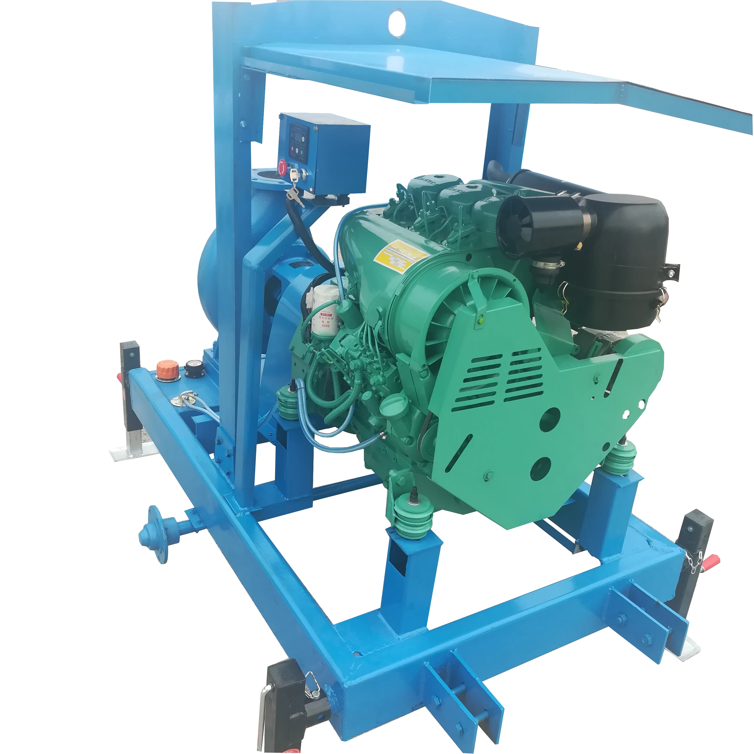 Mobile type  centrifugal  8 inch Deutz diesel engine water pump for irrigation