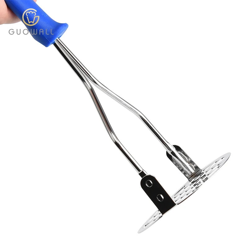 Ergonomic Design Comfortable Grip With Plastic Handle  Potato Press Masher