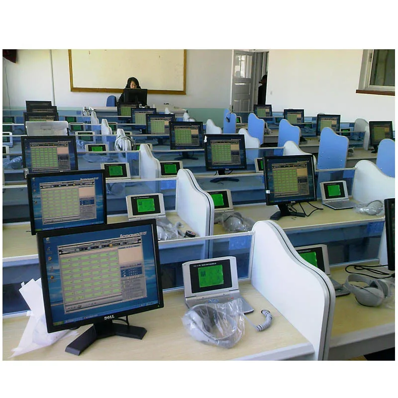 Digital language laboratory equipment for school