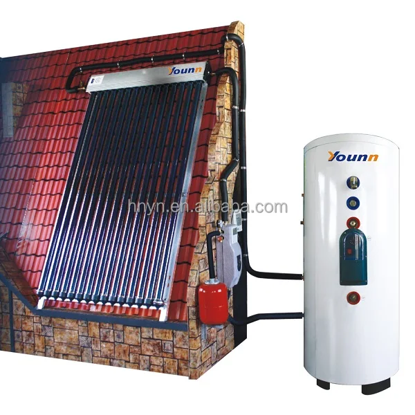 
OEM Split pressurized heat pipe solar water heater system 