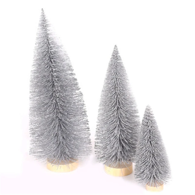 New Style Christmas Tree Desk Mini Decoration Gray Christmas Tree Small Size
