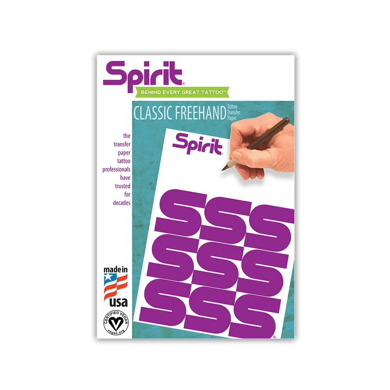 Трафарет для татуировок Spirit CLASSIC FREEHAND 8 5X11 дюймов