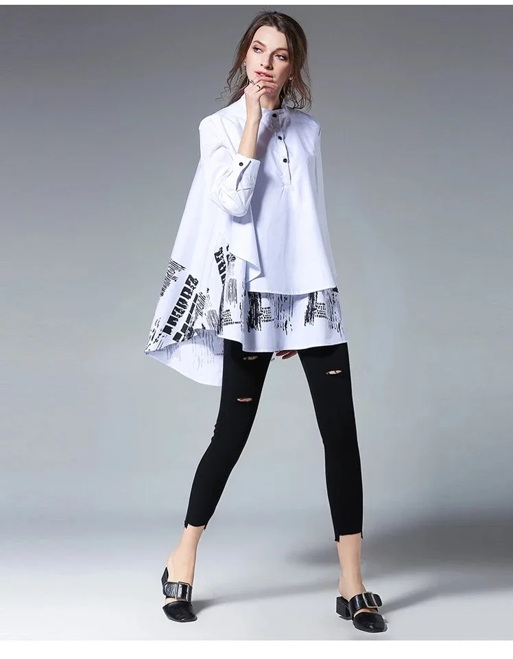 custom plus size casual women shirt dress