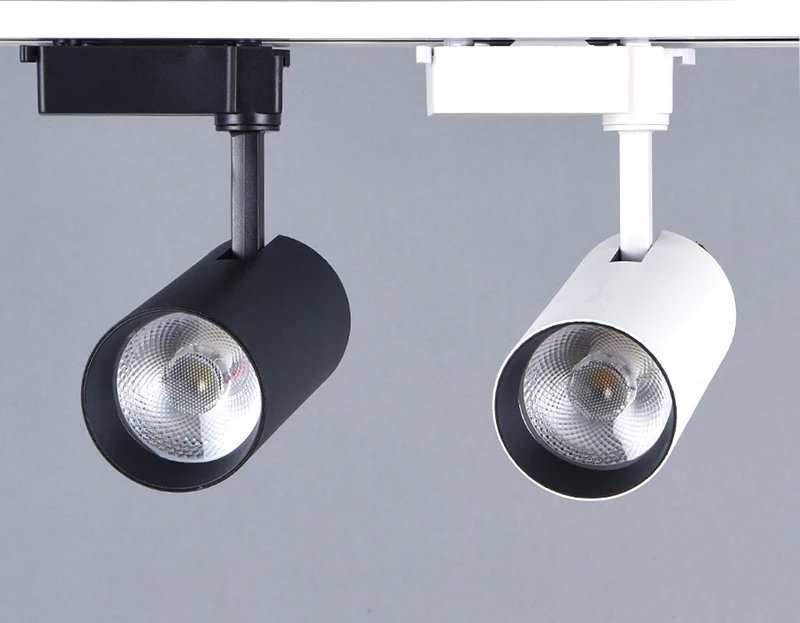 1 PHASE 20w 30w 40w cob led track light led lamp RA>80 AC85-265V 110LM/W white black color