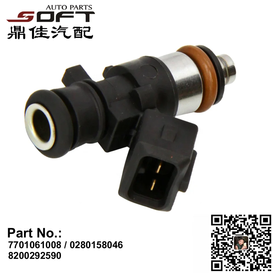 Fuel Injector  7701061008 / 0280158046 / 8200292590  For Renault Logan / Clio III 1.2L / D4F
