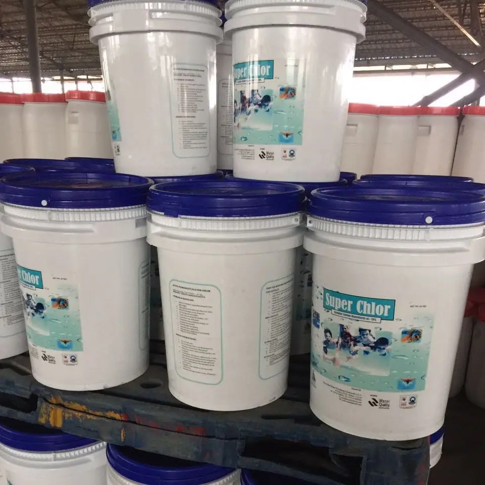 swimming pool chemical chlorine shandong Super-chlor Calcium Hypochlorite 70% granular
