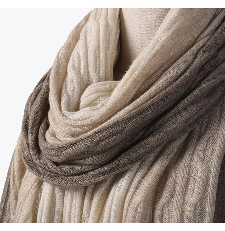 Hot Selling Jacuard Wool Crochet Woolen Ladies Winter Shawl Cashmere Scarfs