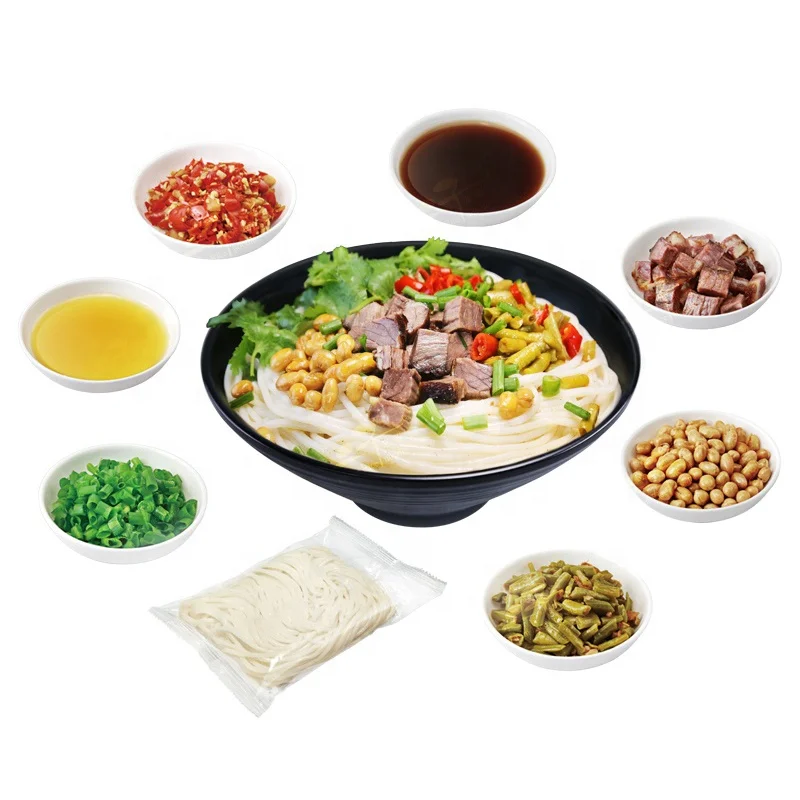 Китайская лапша есть чистый зеленый органический рис мгновенный лапша 275 г