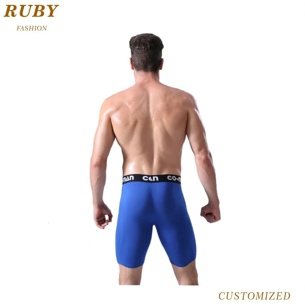 
Custom long modal spandex underwear mens boxers shorts 